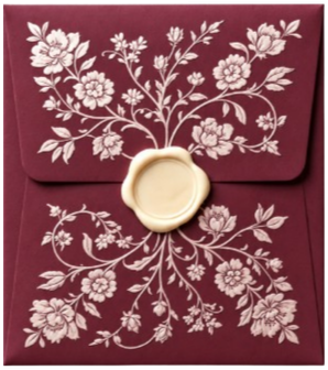 Royal Wedding Invitation Envelope